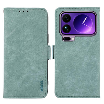 ABEEL Frosted Magnetic RFID Leather Phone Case, For Xiaomi 17 Pro Max, For Xiaomi 17 Pro, For Xiaomi 17, For Xiaomi 15T Pro 5G