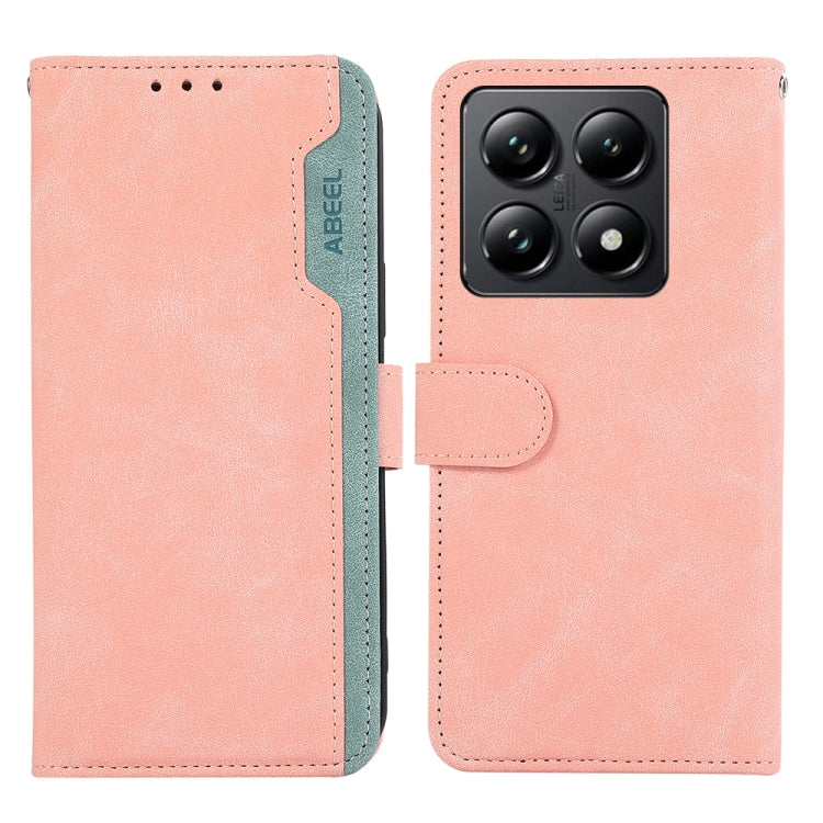 ABEEL Color Block Magnetic RFID Leather Phone Case, For Xiaomi 15 Ultra, For Xiaomi Poco X7 Pro, For Xiaomi 14T Pro, For Xiaomi 14T
