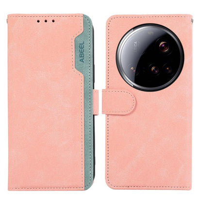 ABEEL Color Block Magnetic RFID Leather Phone Case, For Xiaomi 15 Ultra, For Xiaomi Poco X7 Pro, For Xiaomi 14T Pro, For Xiaomi 14T