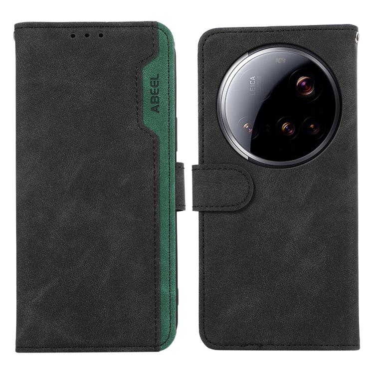 ABEEL Color Block Magnetic RFID Leather Phone Case, For Xiaomi 15 Ultra, For Xiaomi Poco X7 Pro, For Xiaomi 14T Pro, For Xiaomi 14T