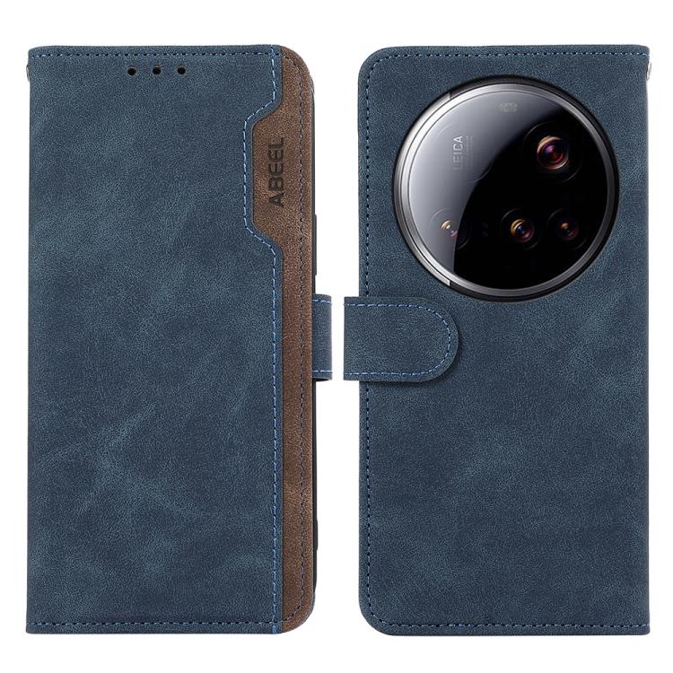 ABEEL Color Block Magnetic RFID Leather Phone Case, For Xiaomi 15 Ultra, For Xiaomi Poco X7 Pro, For Xiaomi 14T Pro, For Xiaomi 14T