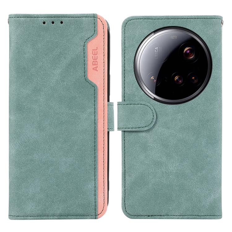 ABEEL Color Block Magnetic RFID Leather Phone Case, For Xiaomi 15 Ultra, For Xiaomi Poco X7 Pro, For Xiaomi 14T Pro, For Xiaomi 14T