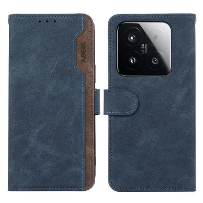 ABEEL Color Block Magnetic RFID Leather Phone Case, For Xiaomi 17, For Xiaomi 15T Pro 5G, For Xiaomi 15T 5G, For Xiaomi Poco F7 Pro / F7 Ultra Global