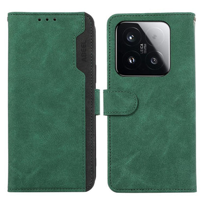 ABEEL Color Block Magnetic RFID Leather Phone Case, For Xiaomi 17, For Xiaomi 15T Pro 5G, For Xiaomi 15T 5G, For Xiaomi Poco F7 Pro / F7 Ultra Global