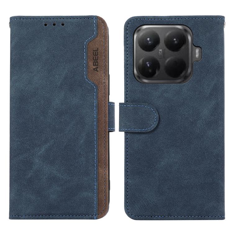 ABEEL Color Block Magnetic RFID Leather Phone Case, For Xiaomi 17, For Xiaomi 15T Pro 5G, For Xiaomi 15T 5G, For Xiaomi Poco F7 Pro / F7 Ultra Global
