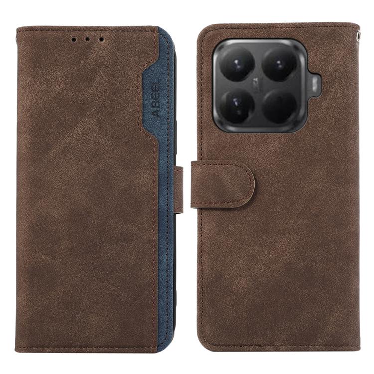 ABEEL Color Block Magnetic RFID Leather Phone Case, For Xiaomi 17, For Xiaomi 15T Pro 5G, For Xiaomi 15T 5G, For Xiaomi Poco F7 Pro / F7 Ultra Global