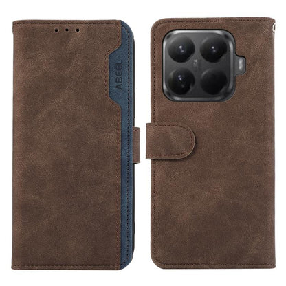ABEEL Color Block Magnetic RFID Leather Phone Case, For Xiaomi 17, For Xiaomi 15T Pro 5G, For Xiaomi 15T 5G, For Xiaomi Poco F7 Pro / F7 Ultra Global