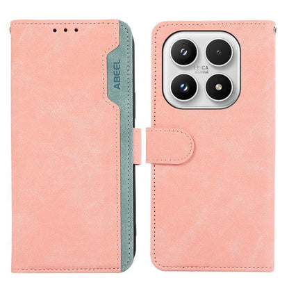 ABEEL Color Block Magnetic RFID Leather Phone Case, For Xiaomi 17, For Xiaomi 15T Pro 5G, For Xiaomi 15T 5G, For Xiaomi Poco F7 Pro / F7 Ultra Global