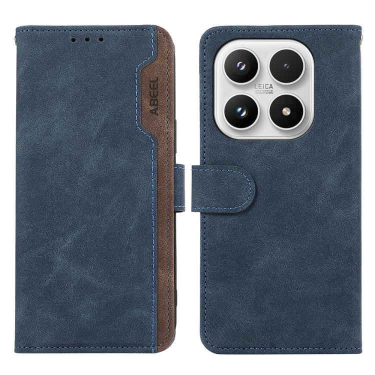 ABEEL Color Block Magnetic RFID Leather Phone Case, For Xiaomi 17, For Xiaomi 15T Pro 5G, For Xiaomi 15T 5G, For Xiaomi Poco F7 Pro / F7 Ultra Global