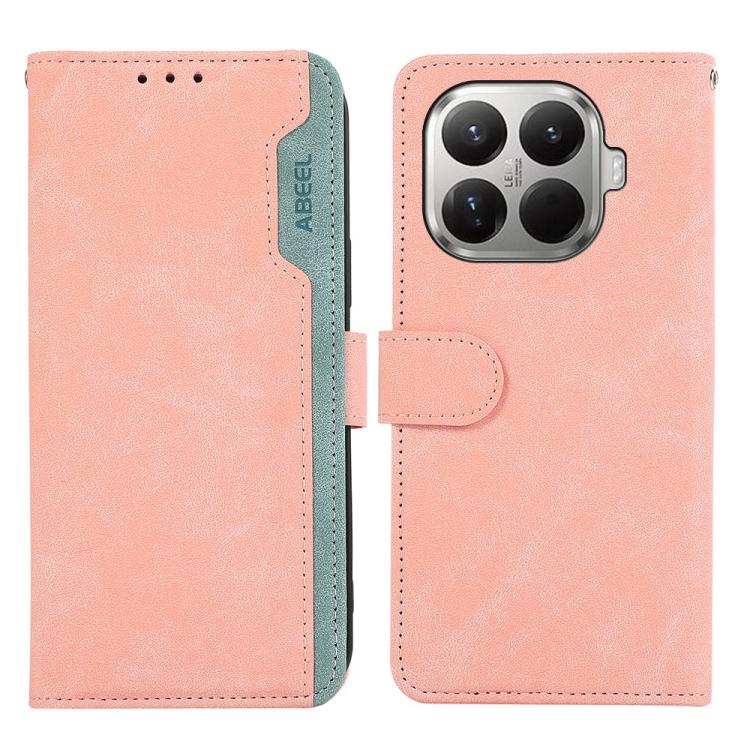 ABEEL Color Block Magnetic RFID Leather Phone Case, For Xiaomi 17T Pro 5G, For Xiaomi 17T 5G, For Xiaomi 17 Pro Max, For Xiaomi 17 Pro