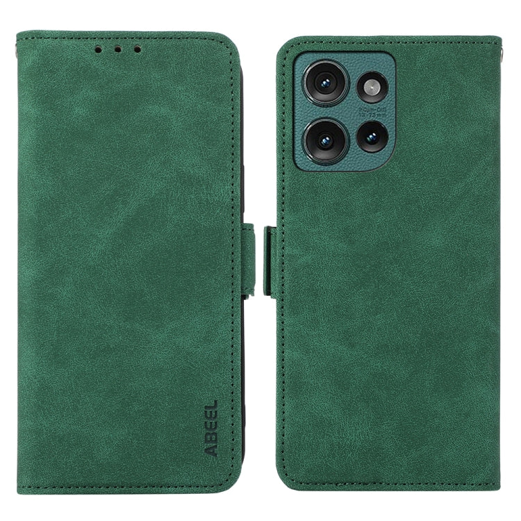 ABEEL Frosted Magnetic RFID Leather Phone Case, For Motorola Moto G55 5G, For Motorola Edge 50 5G Global
