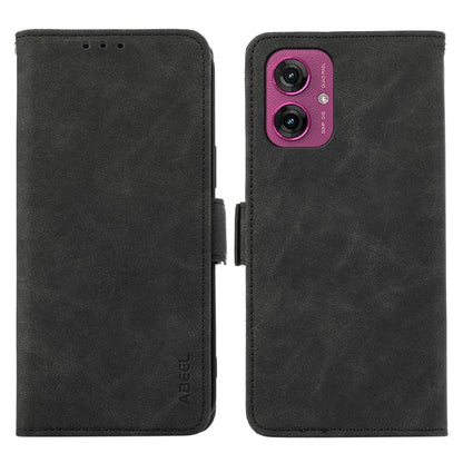 ABEEL Frosted Magnetic RFID Leather Phone Case, For Motorola Moto G55 5G, For Motorola Edge 50 5G Global Mobile Accessories - APEXEL INDIA - Mobile Lens - Mobile Camera Lens - Cellphone Accessories - Phone Lens - Smartphone Lens