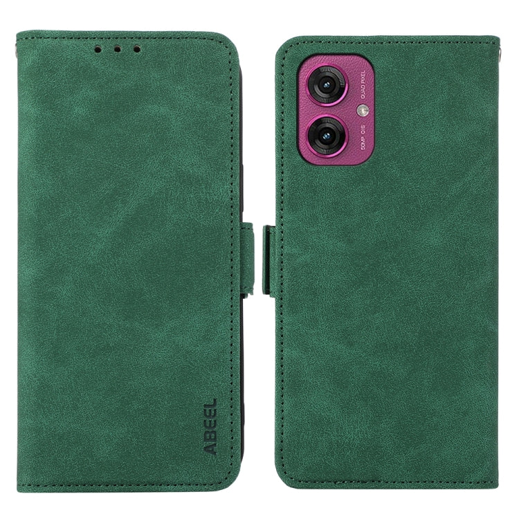 ABEEL Frosted Magnetic RFID Leather Phone Case, For Motorola Moto G55 5G, For Motorola Edge 50 5G Global Mobile Accessories - APEXEL INDIA - Mobile Lens - Mobile Camera Lens - Cellphone Accessories - Phone Lens - Smartphone Lens
