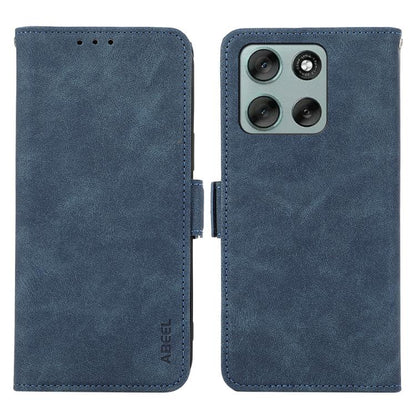 ABEEL Frosted Magnetic RFID Leather Phone Case, For Motorola Moto G06 4G, For Motorola Moto G86 Power, For Motorola Moto G86 5G, For Motorola Moto G56 5G