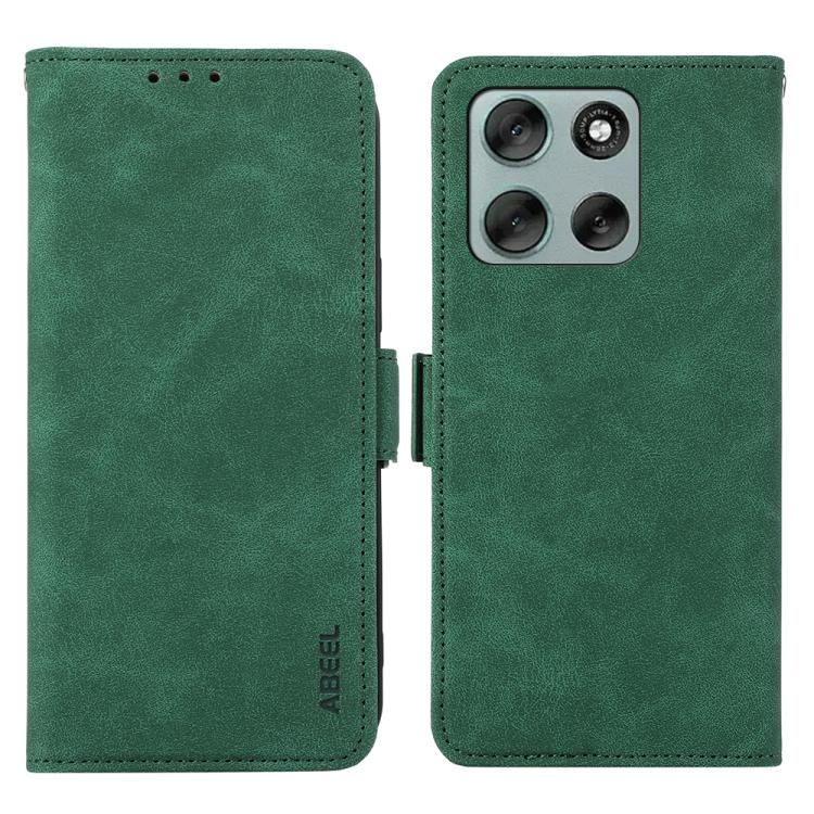 ABEEL Frosted Magnetic RFID Leather Phone Case, For Motorola Moto G06 4G, For Motorola Moto G86 Power, For Motorola Moto G86 5G, For Motorola Moto G56 5G