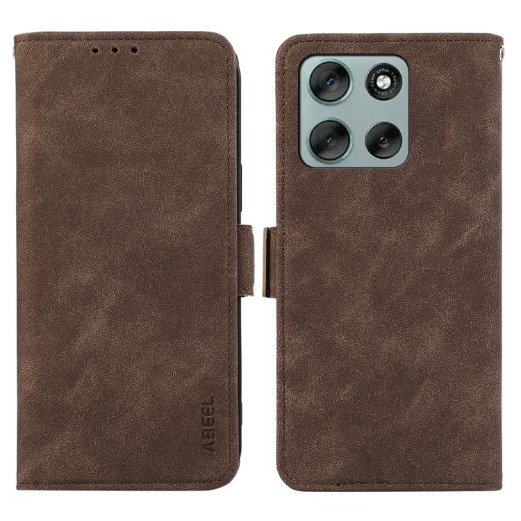 ABEEL Frosted Magnetic RFID Leather Phone Case, For Motorola Moto G86 Power, For Motorola Moto G86 5G, For Motorola Moto G56 5G, For Motorola Edge 60 Fusion