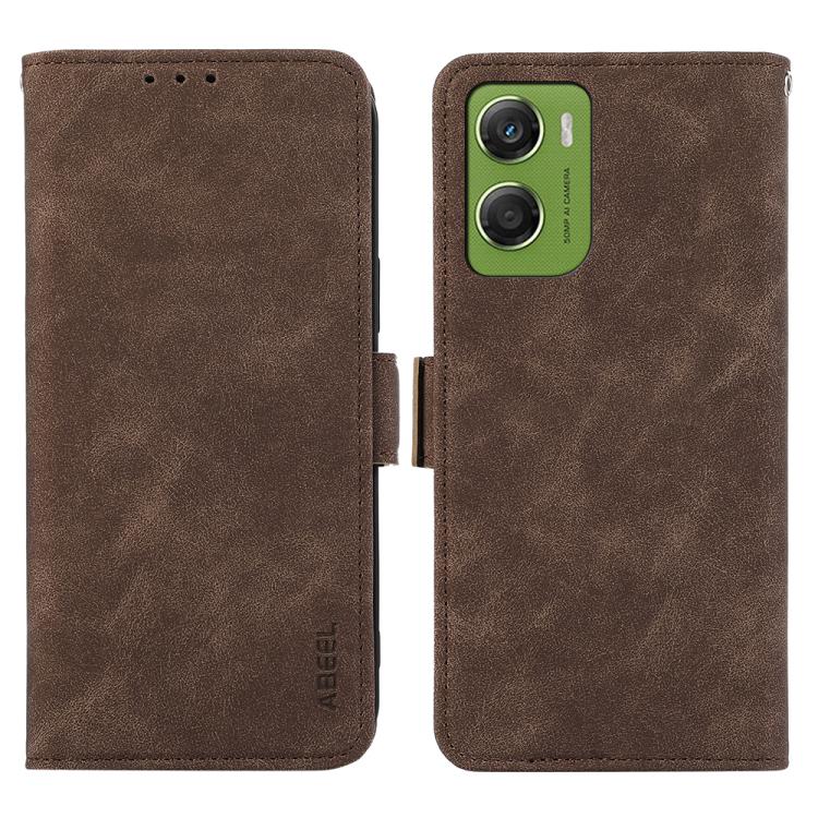 ABEEL Frosted Magnetic RFID Leather Phone Case, For Motorola Moto G06 4G, For Motorola Moto G86 Power, For Motorola Moto G86 5G, For Motorola Moto G56 5G