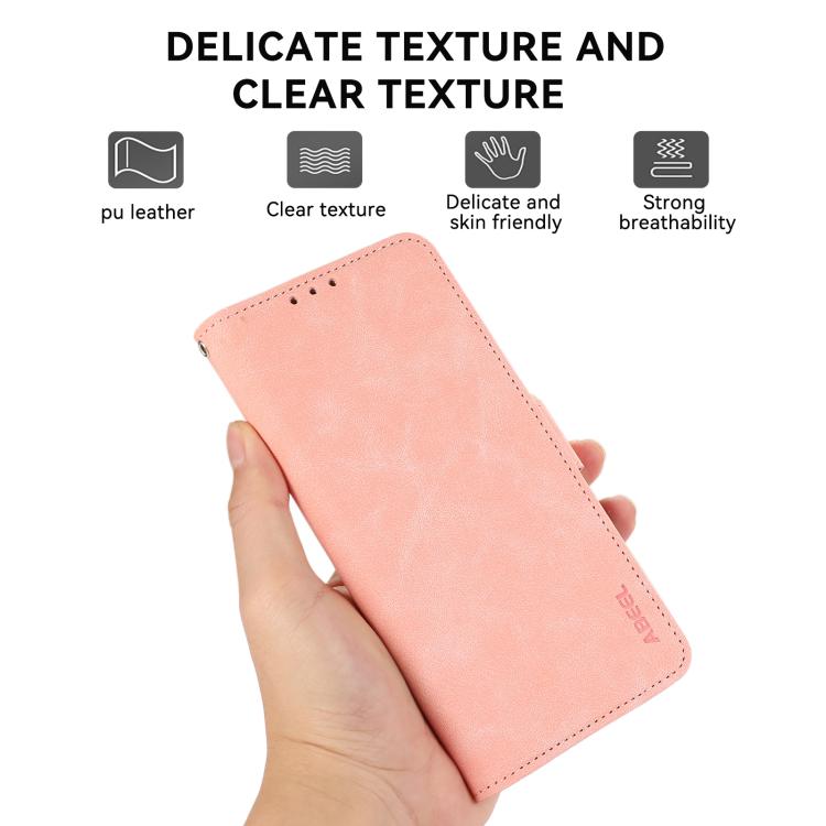 ABEEL Frosted Magnetic RFID Leather Phone Case, For Motorola Edge 70 Max 5G, For Motorola Moto G Max / G87 / G77 5G, For Motorola X70 Air Pro / Signature, For Motorola Moto G17 4G/G17 Power 4G