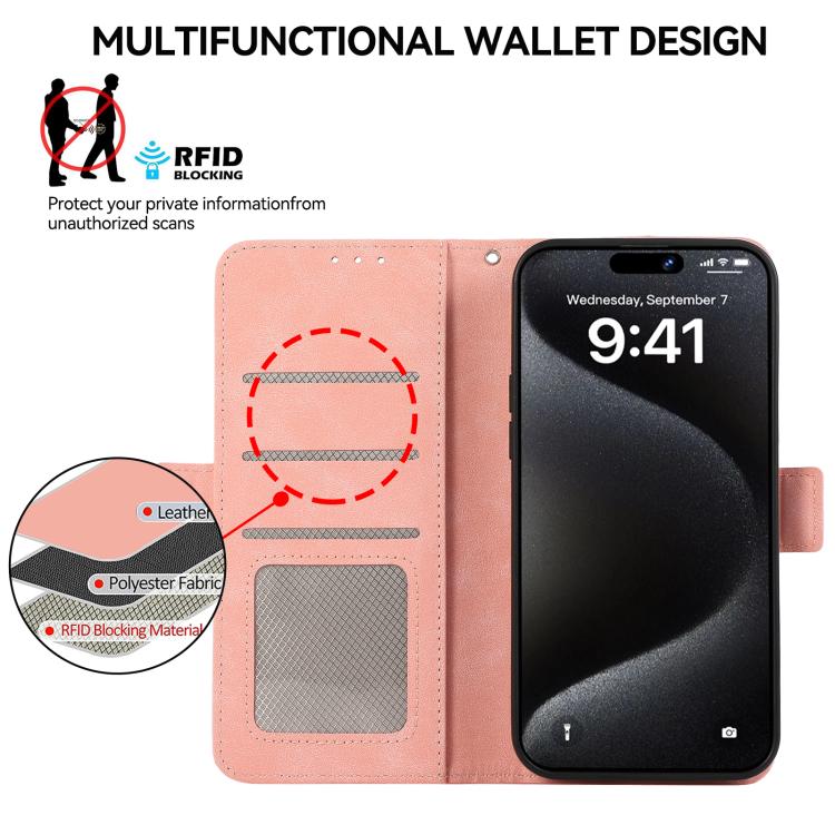 ABEEL Frosted Magnetic RFID Leather Phone Case, For Motorola Edge 70 Max 5G, For Motorola Moto G Max / G87 / G77 5G, For Motorola X70 Air Pro / Signature, For Motorola Moto G17 4G/G17 Power 4G