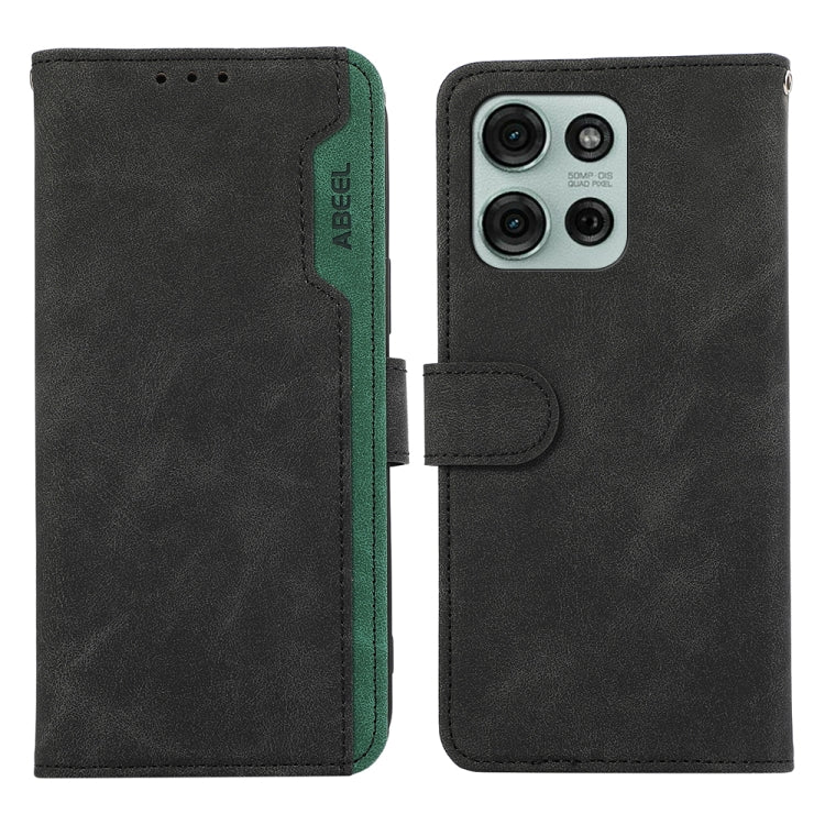 ABEEL Color Block Magnetic RFID Leather Phone Case, For Motorola Moto G15 4G / G05, For Motorola Edge 50 Neo, For Motorola Moto G75 5G, For Motorola Moto G55 5G