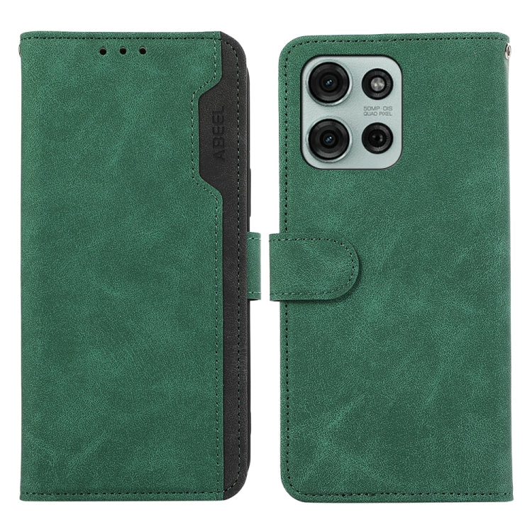 ABEEL Color Block Magnetic RFID Leather Phone Case, For Motorola Moto G15 4G / G05, For Motorola Edge 50 Neo, For Motorola Moto G75 5G, For Motorola Moto G55 5G
