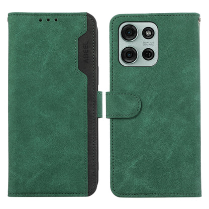 ABEEL Color Block Magnetic RFID Leather Phone Case, For Motorola Moto G15 4G / G05, For Motorola Edge 50 Neo, For Motorola Moto G75 5G, For Motorola Moto G55 5G