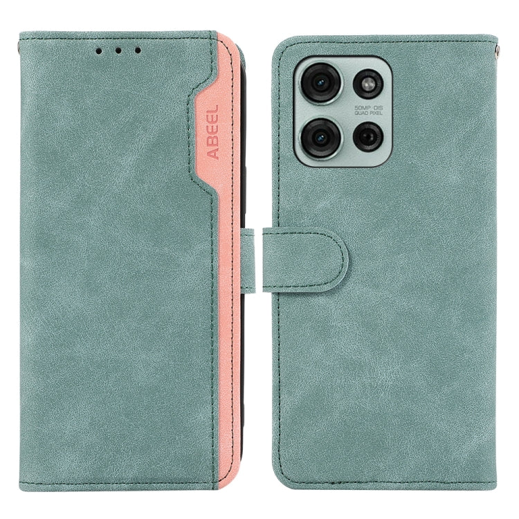 ABEEL Color Block Magnetic RFID Leather Phone Case, For Motorola Moto G15 4G / G05, For Motorola Edge 50 Neo, For Motorola Moto G75 5G, For Motorola Moto G55 5G