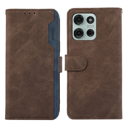 ABEEL Color Block Magnetic RFID Leather Phone Case, For Motorola Moto G15 4G / G05, For Motorola Edge 50 Neo, For Motorola Moto G75 5G, For Motorola Moto G55 5G
