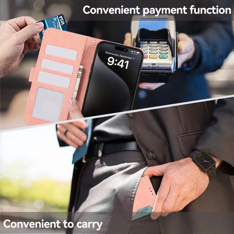 ABEEL Color Block Magnetic RFID Leather Phone Case, For Motorola Moto G15 4G / G05, For Motorola Edge 50 Neo, For Motorola Moto G75 5G, For Motorola Moto G55 5G Mobile Accessories - APEXEL INDIA - Mobile Lens - Mobile Camera Lens - Cellphone Accessories - Phone Lens - Smartphone Lens