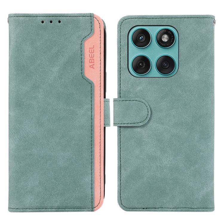ABEEL Color Block Magnetic RFID Leather Phone Case, For Motorola Edge 60 Fusion, For Motorola Moto G15 4G / G05, For Motorola Edge 50 Neo, For Motorola Moto G75 5G