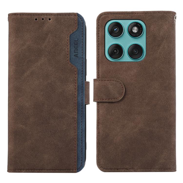 ABEEL Color Block Magnetic RFID Leather Phone Case, For Motorola Edge 60 Fusion, For Motorola Moto G15 4G / G05, For Motorola Edge 50 Neo, For Motorola Moto G75 5G