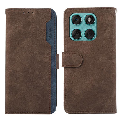 ABEEL Color Block Magnetic RFID Leather Phone Case, For Motorola Edge 60 Fusion, For Motorola Moto G15 4G / G05, For Motorola Edge 50 Neo, For Motorola Moto G75 5G