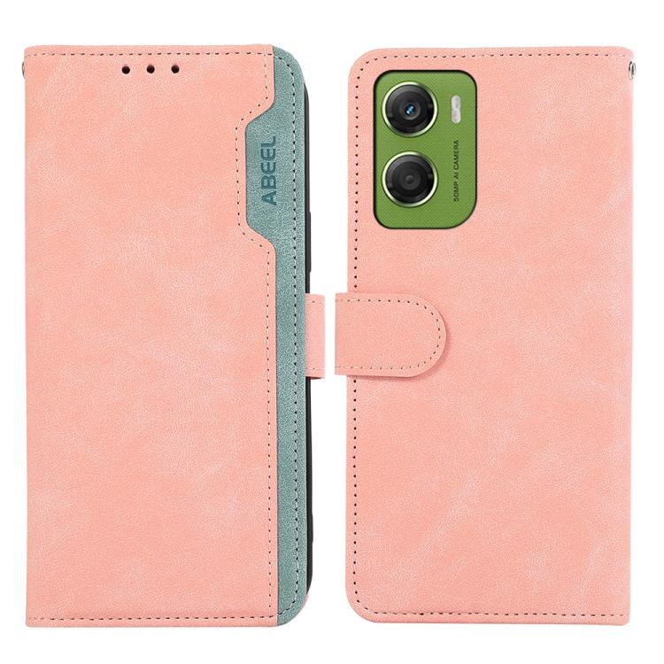 ABEEL Color Block Magnetic RFID Leather Phone Case, For Motorola Moto G06 4G, For Motorola Moto G86 Power, For Motorola Moto G86 5G, For Motorola Moto G56 5G