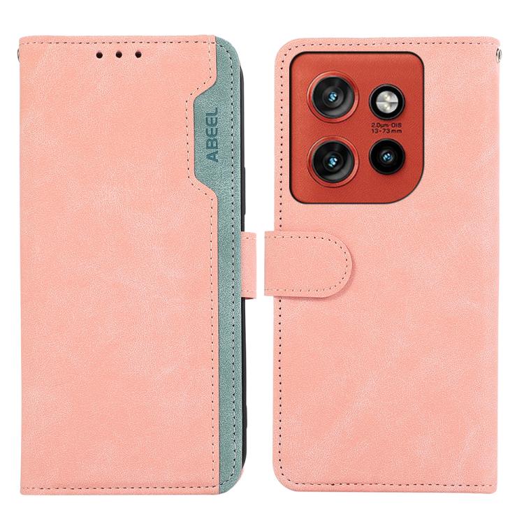 ABEEL Color Block Magnetic RFID Leather Phone Case, For Motorola Moto G57 Power/G67 Power, For Motorola Edge 70 5G, For Motorola Edge 60 Neo 5G, For Motorola Moto G06 4G