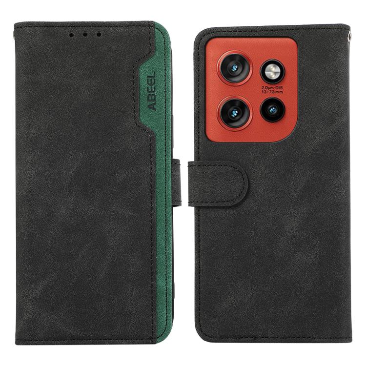 ABEEL Color Block Magnetic RFID Leather Phone Case, For Motorola Moto G57 Power/G67 Power, For Motorola Edge 70 5G, For Motorola Edge 60 Neo 5G, For Motorola Moto G06 4G