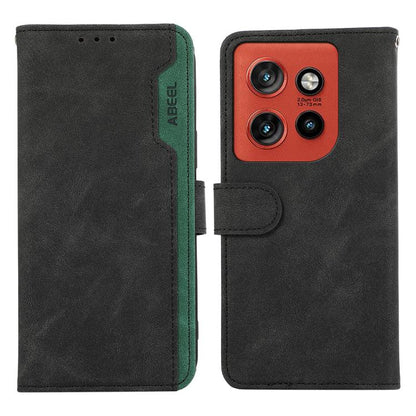 ABEEL Color Block Magnetic RFID Leather Phone Case, For Motorola Moto G57 Power/G67 Power, For Motorola Edge 70 5G, For Motorola Edge 60 Neo 5G, For Motorola Moto G06 4G