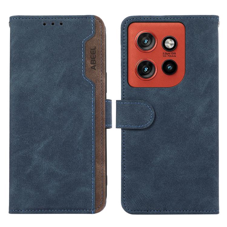 ABEEL Color Block Magnetic RFID Leather Phone Case, For Motorola Moto G57 Power/G67 Power, For Motorola Edge 70 5G, For Motorola Edge 60 Neo 5G, For Motorola Moto G06 4G