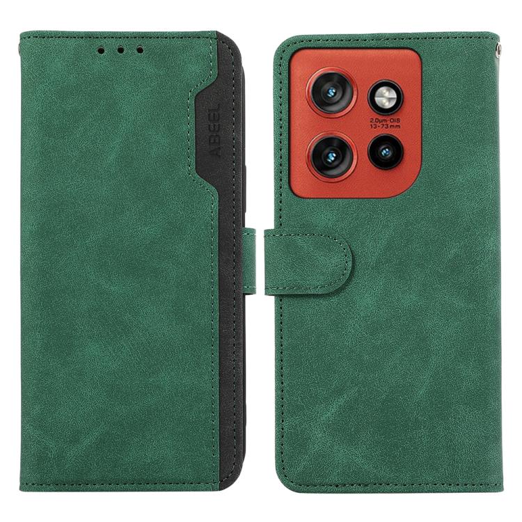 ABEEL Color Block Magnetic RFID Leather Phone Case, For Motorola Moto G57 Power/G67 Power, For Motorola Edge 70 5G, For Motorola Edge 60 Neo 5G, For Motorola Moto G06 4G