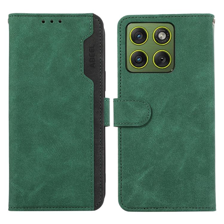 ABEEL Color Block Magnetic RFID Leather Phone Case, For Motorola Edge 70 Fusion 5G, For Motorola Moto G57 Power/G67 Power, For Motorola Edge 70 5G, For Motorola Edge 60 Neo 5G