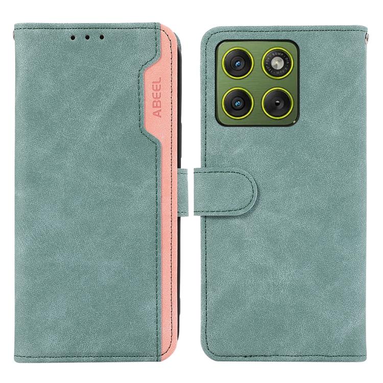 ABEEL Color Block Magnetic RFID Leather Phone Case, For Motorola Edge 70 Fusion 5G, For Motorola Moto G57 Power/G67 Power, For Motorola Edge 70 5G, For Motorola Edge 60 Neo 5G