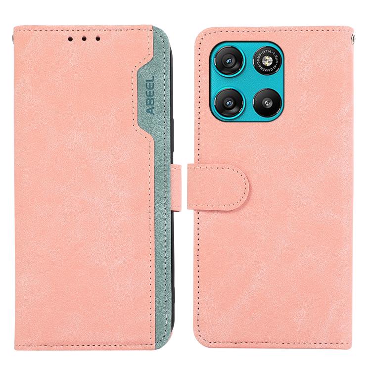 ABEEL Color Block Magnetic RFID Leather Phone Case, For Motorola Moto G57 Power/G67 Power, For Motorola Edge 70 5G, For Motorola Edge 60 Neo 5G, For Motorola Moto G06 4G