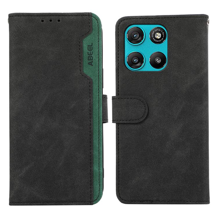 ABEEL Color Block Magnetic RFID Leather Phone Case, For Motorola Moto G57 Power/G67 Power, For Motorola Edge 70 5G, For Motorola Edge 60 Neo 5G, For Motorola Moto G06 4G