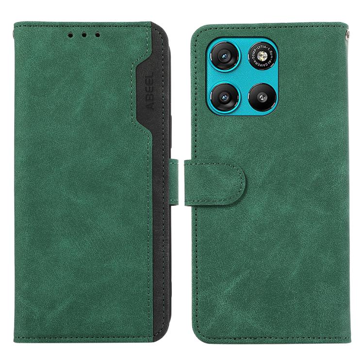 ABEEL Color Block Magnetic RFID Leather Phone Case, For Motorola Moto G57 Power/G67 Power, For Motorola Edge 70 5G, For Motorola Edge 60 Neo 5G, For Motorola Moto G06 4G