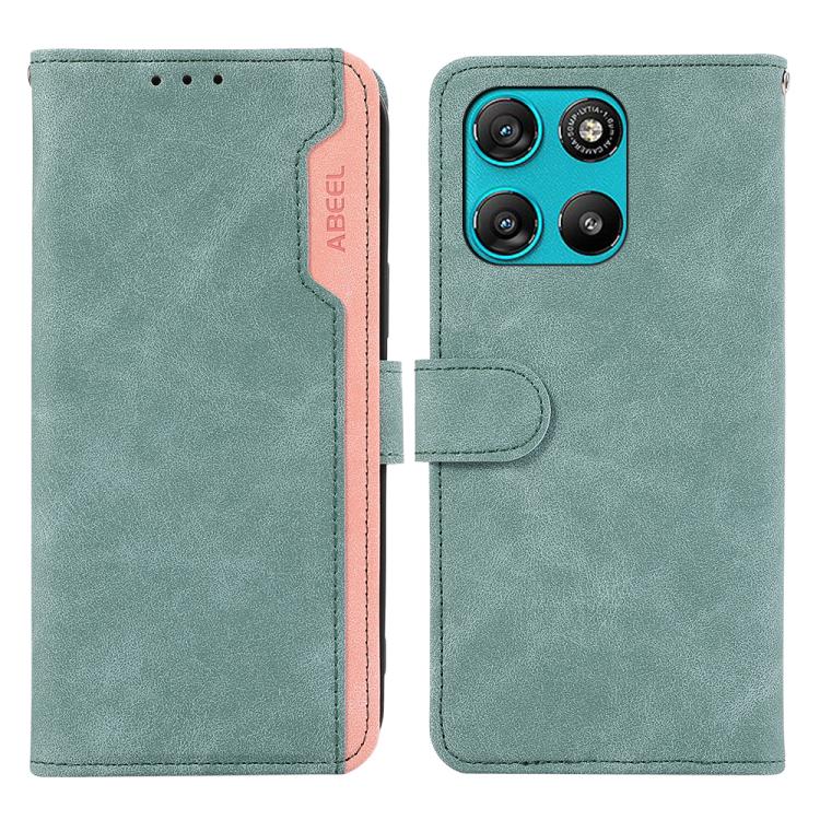ABEEL Color Block Magnetic RFID Leather Phone Case, For Motorola Moto G57 Power/G67 Power, For Motorola Edge 70 5G, For Motorola Edge 60 Neo 5G, For Motorola Moto G06 4G