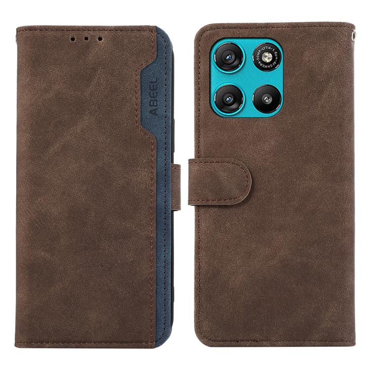 ABEEL Color Block Magnetic RFID Leather Phone Case, For Motorola Moto G57 Power/G67 Power, For Motorola Edge 70 5G, For Motorola Edge 60 Neo 5G, For Motorola Moto G06 4G