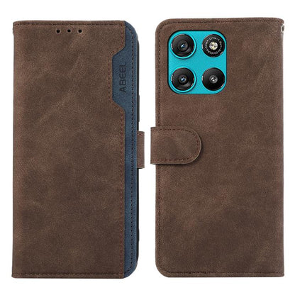 ABEEL Color Block Magnetic RFID Leather Phone Case, For Motorola Moto G57 Power/G67 Power, For Motorola Edge 70 5G, For Motorola Edge 60 Neo 5G, For Motorola Moto G06 4G