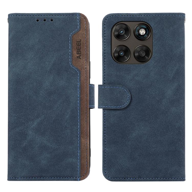 ABEEL Color Block Magnetic RFID Leather Phone Case, For Motorola Edge 70 Max 5G, For Motorola Moto G Max / G87 / G77 5G, For Motorola X70 Air Pro / Signature, For Motorola Moto G17 4G/G17 Power 4G