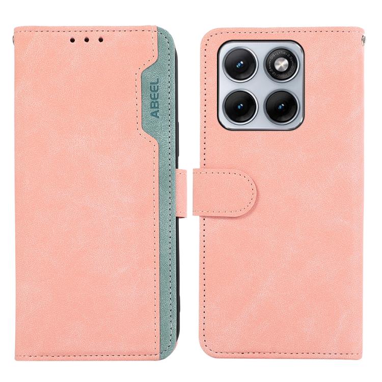 ABEEL Color Block Magnetic RFID Leather Phone Case, For Motorola Edge 70 Fusion 5G, For Motorola Moto G57 Power/G67 Power, For Motorola Edge 70 5G, For Motorola Edge 60 Neo 5G