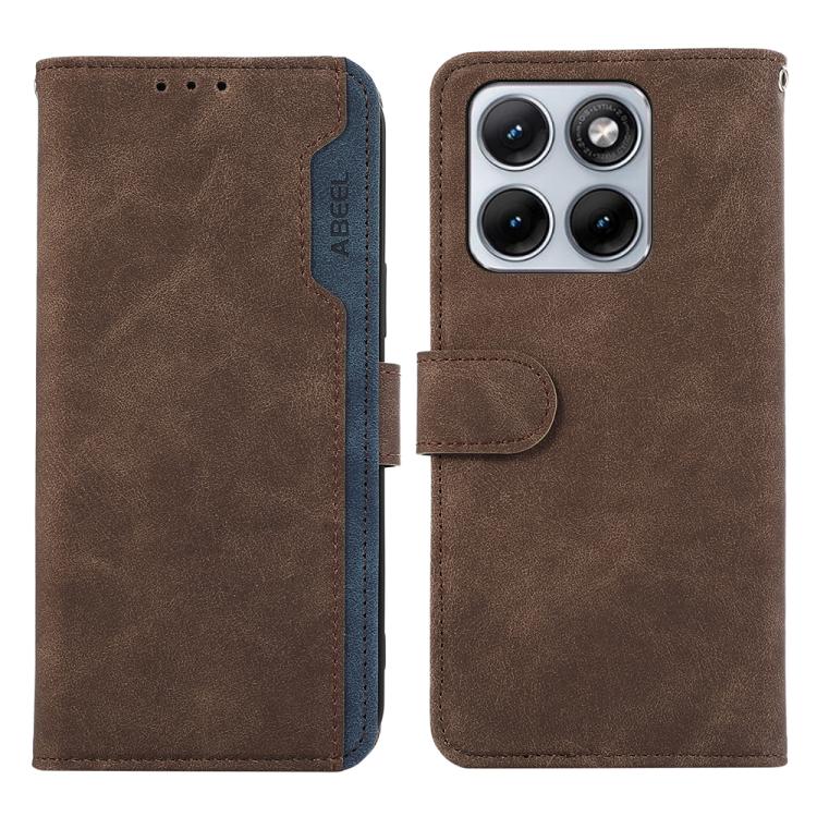 ABEEL Color Block Magnetic RFID Leather Phone Case, For Motorola Edge 70 Fusion 5G, For Motorola Moto G57 Power/G67 Power, For Motorola Edge 70 5G, For Motorola Edge 60 Neo 5G