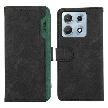 ABEEL Color Block Magnetic RFID Leather Phone Case, For Motorola Edge 70 Max 5G, For Motorola Moto G Max / G87 / G77 5G, For Motorola X70 Air Pro / Signature, For Motorola Moto G17 4G/G17 Power 4G